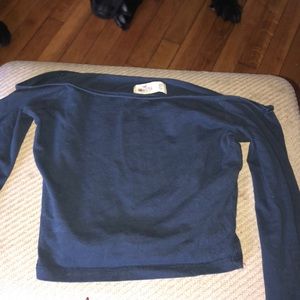 Long sleeve off the shoulder crop top